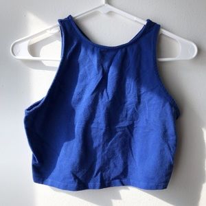 Blue crop top,Bethany Mota